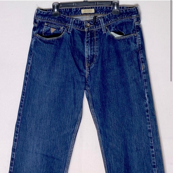 Guess Med Wash Lincoln Slim Straight Jeans 36 - Picture 2 of 14